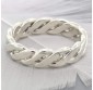 Climbing knot bangle bracelet in sterling silver